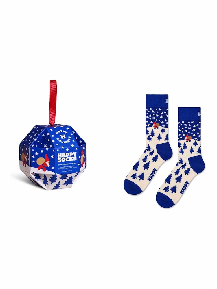 Happy Socks Santa On The Way Socks Gift Set - 3şəkildən 1 şəkil