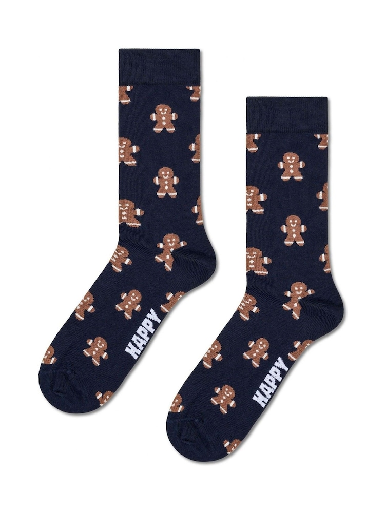 Happy Socks Everyday Gingerbread Man Socks 3 Pack - 4şəkildən 2 şəkil Happy Socks Everyday Gingerbread Man Socks 3 Pack - 4şəkildən 2 şəkil