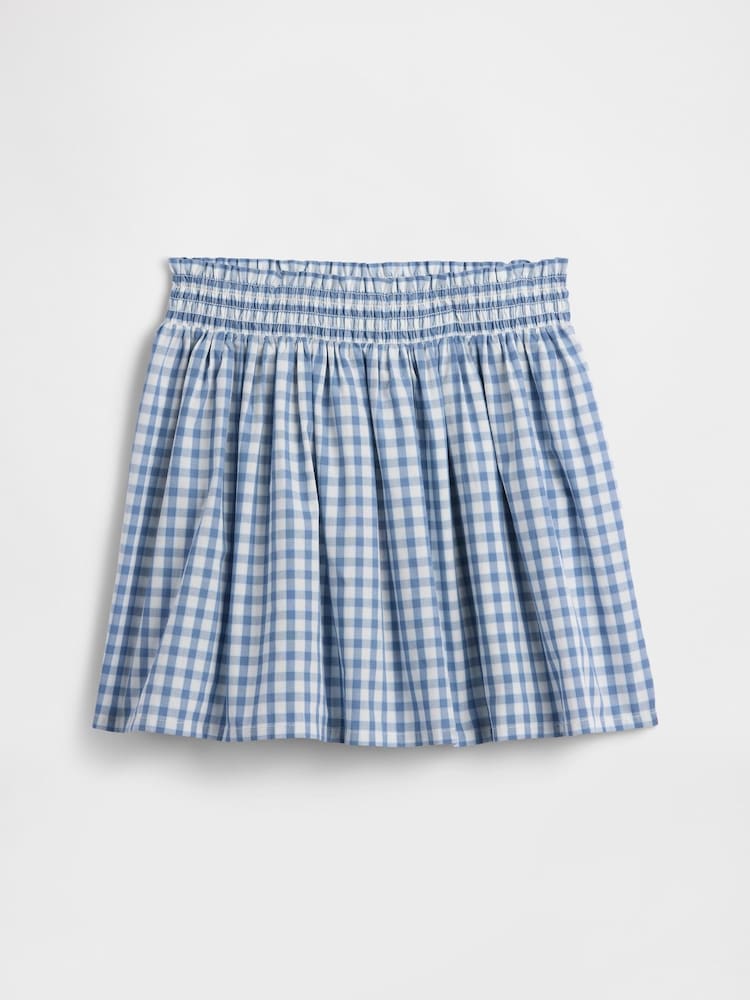 Gap Blue Gingham Pull On Smocked Skirt (4-13yrs) - Image 1 of 3