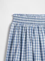 Gap Blue Gingham Pull On Smocked Skirt (4-13yrs) - Image 3 of 3