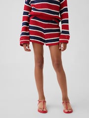 Gap Red/Blue Crochet Stripe Easy Shorts (4-13yrs) - Image 1 of 3