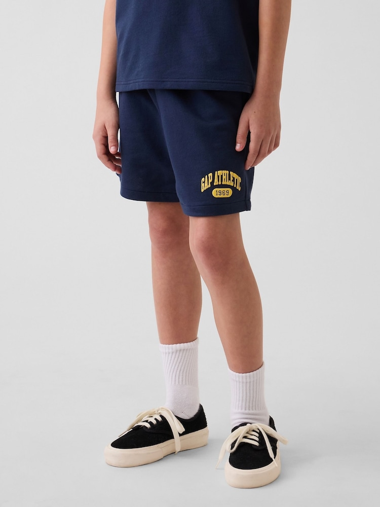 Gap Navy Relaxed Pull On French Terry Shorts (4-13yrs) - Image 2 of 3