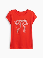 Rød Sløjfe - Gap Kids Graphic T-Shirt (4-13yrs) - Billede 1 af 3