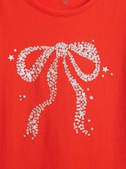 Rød Sløjfe - Gap Kids Graphic T-Shirt (4-13yrs) - Billede 3 af 3