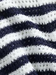 Gap Blue/White Crochet Stripe Easy Shorts (4-13yrs) - Image 4 of 5