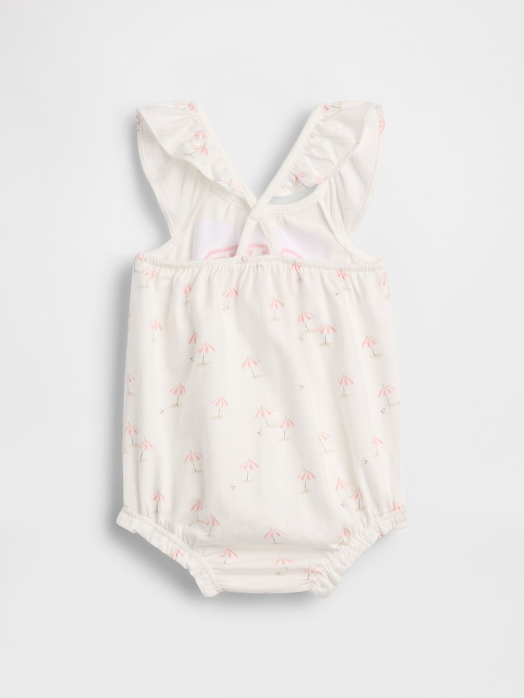 Gap White Logo Bubble One-Piece (0-24mths) - Image 2 of 2