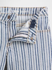 Gap Blue Denim Stripe Midi Shorts (5-13yrs) - Image 5 of 6