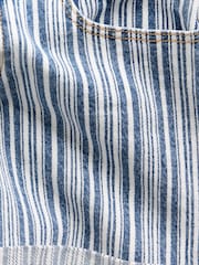 Gap Blue Denim Stripe Midi Shorts (5-13yrs) - Image 6 of 6