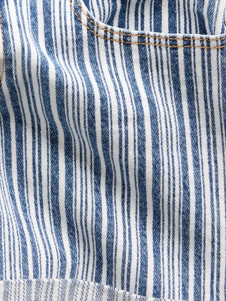 Gap Blue Denim Stripe Midi Shorts (5-13yrs) - Image 6 of 6