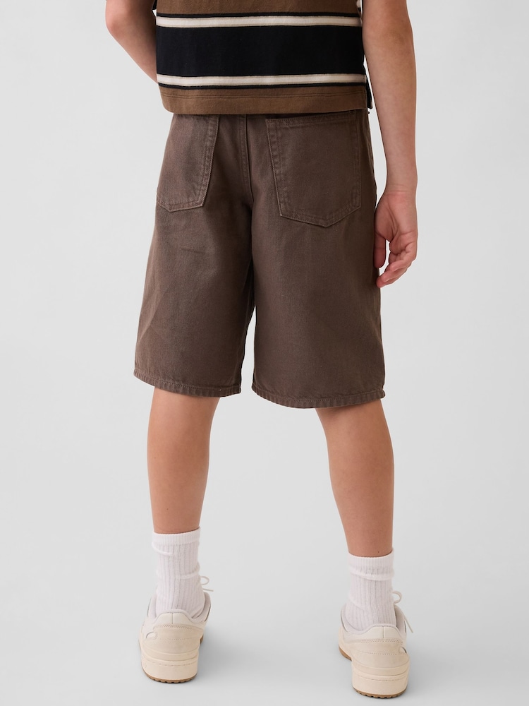 Gap Brown Baggy Denim Jorts Shorts (5-13yrs) - Image 2 of 5
