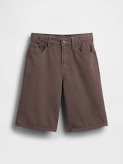 Gap Brown Baggy Denim Jorts Shorts (5-13yrs) - Image 5 of 5