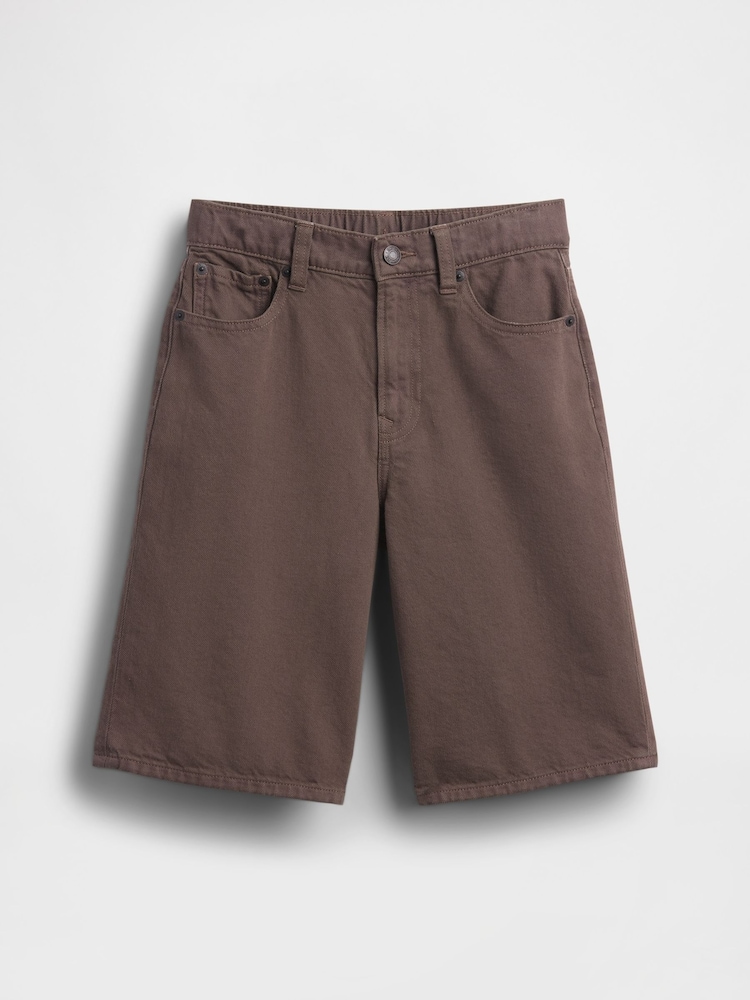 Gap Brown Baggy Denim Jorts Shorts (5-13yrs) - Image 5 of 5