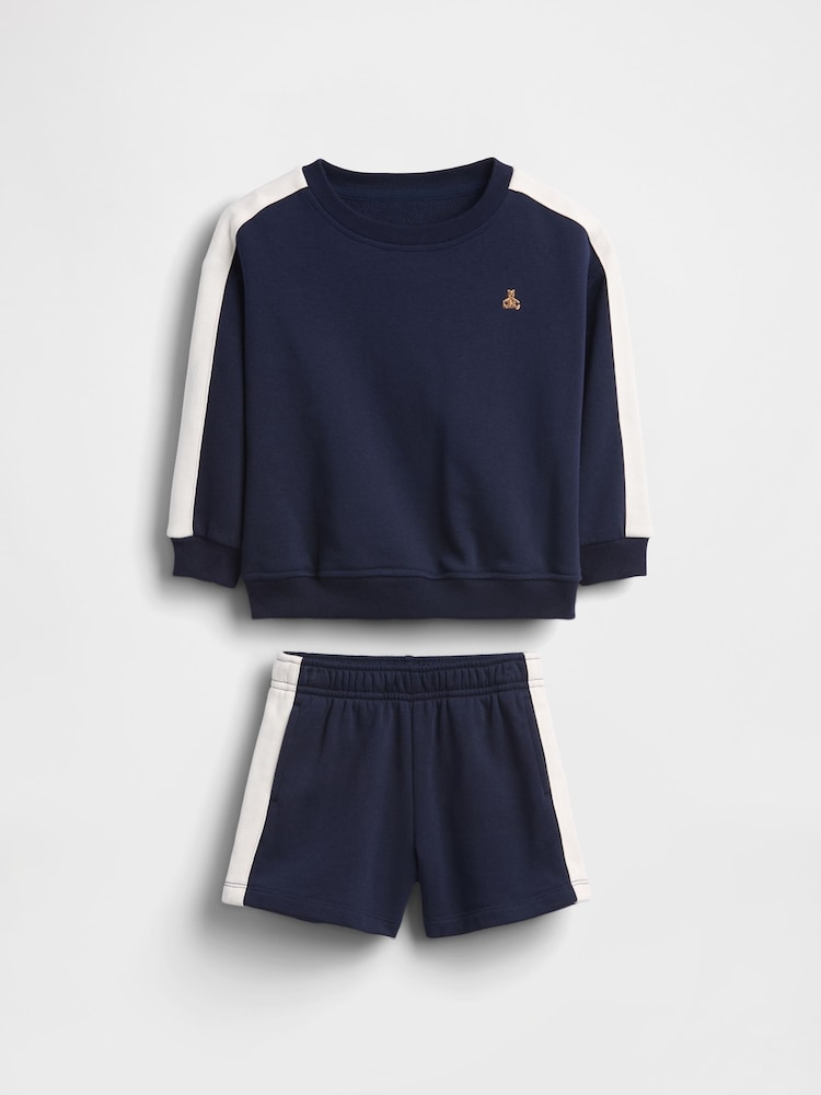 Gap Navy VintageSoft Terry Stripe Outfit Set (6mths-5yrs) - Image 2 of 4 Gap Navy VintageSoft Terry Stripe Outfit Set (6mths-5yrs) - Image 2 of 4