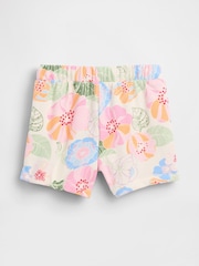 Gap Bright Floral Logo French Terry Pull On Shorts (6mths-5yrs) - Image 2 of 3
