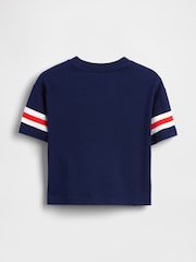 Gap Navy Brannan Bear Varsity Graphic Logo Short Sleeve T-Shirt (6mths-5yrs) - Image 3 of 4