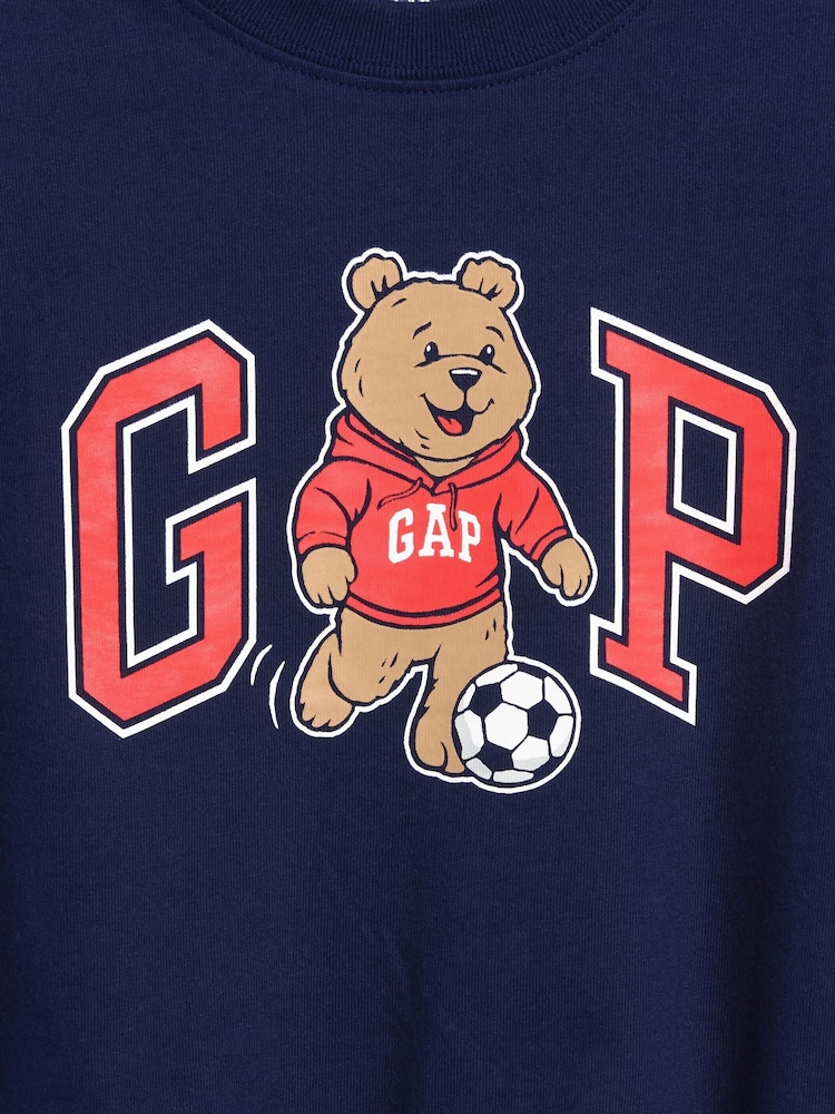 Gap Navy Brannan Bear Varsity Graphic Logo Short Sleeve T-Shirt (6mths-5yrs) - Image 4 of 4 Gap Navy Brannan Bear Varsity Graphic Logo Short Sleeve T-Shirt (6mths-5yrs) - Image 4 of 4