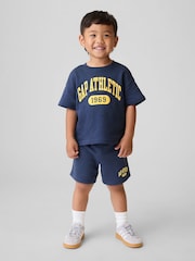 Gap Blue Relaxed Pull On French Terry Shorts (6mths-5yrs) - Image 1 of 4