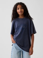Gap Blue Superman Oversized Short Sleeve T-Shirt (4-13yrs) - Image 1 of 5