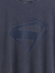 Gap Blue Superman Oversized Short Sleeve T-Shirt (4-13yrs) - Image 5 of 5