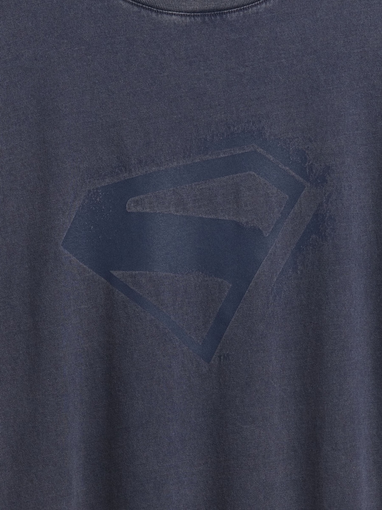 Gap Blue Superman Oversized Short Sleeve T-Shirt (4-13yrs) - Image 5 of 5