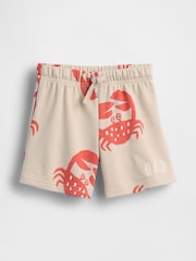 Gap Beige Crab Relaxed Logo French Terry Zip Hoodie (6mths-5yrs) - Image 1 of 4