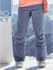 Roxy Blue Waterproof Thermal Backyard Highwaisted Ski Snow Trousers - Image 1 of 9