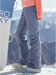 Roxy Blue Waterproof Thermal Backyard Highwaisted Ski Snow Trousers - Image 2 of 9