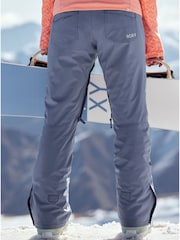 Roxy Blue Waterproof Thermal Backyard Highwaisted Ski Snow Trousers - Image 3 of 9
