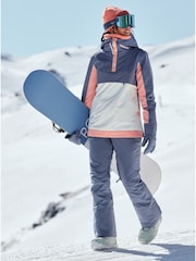 Roxy Blue Waterproof Thermal Backyard Highwaisted Ski Snow Trousers - Image 4 of 9