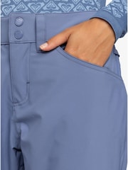 Roxy Blue Waterproof Thermal Backyard Highwaisted Ski Snow Trousers - Image 7 of 9