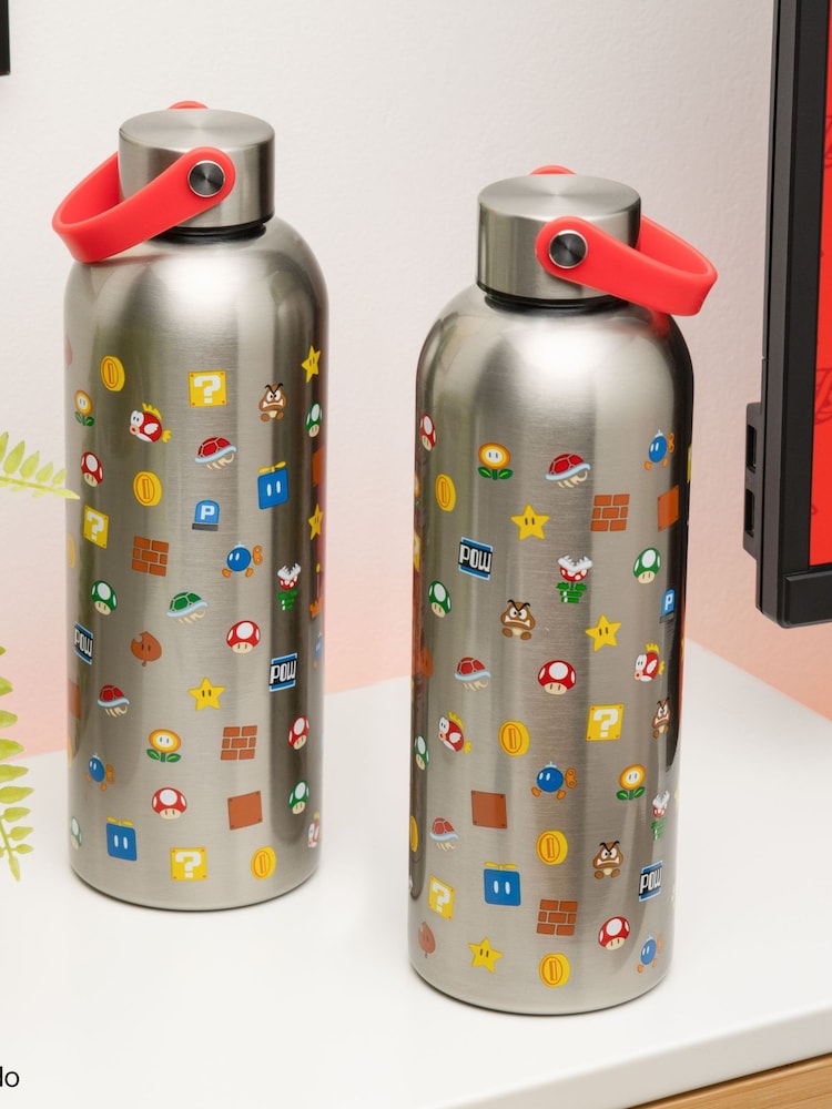 Paladone Super Mario Metal Water Bottle - Image 1 of 2
