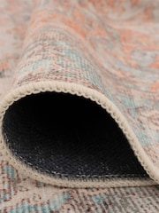 kukoon Terracotta Washable Sisu Vintage Cotton Rug - Image 3 of 6