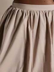 Apricot Brown Bubble Hem Mini Shorts - Image 4 of 4