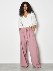 Apricot White Daisy Broderie Anglaise Button Top - Image 3 of 4