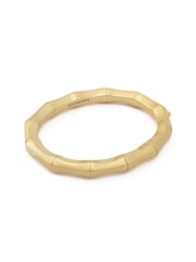 AllSaints Gold Tone Clara Bamboo Bangle Bracelet - Image 1 of 3