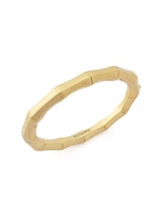 AllSaints Gold Tone Clara Bamboo Bangle Bracelet - Image 2 of 3