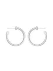 AllSaints Gold Tone Janna Multi Tube Medium Hoop Earrings - Image 3 of 5