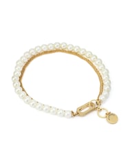 AllSaints Gold Tone Nellie Pearl Chain Strand Bracelet - Image 3 of 4