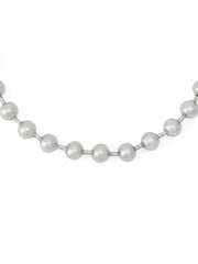 AllSaints Silver Tone Ball Chain Collar Necklace - Image 3 of 4