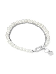 AllSaints Silver Tone Nellie Pearl Chain Strand Bracelet - Image 3 of 4