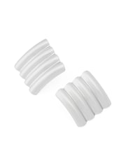 AllSaints Gold Tone Janna Multi Tube Button Stud Earrings - Image 2 of 3