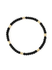 AllSaints Gold Tone Clara Beaded Strand Stretch Bracelet - Image 1 of 3