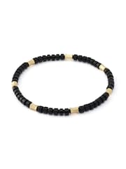 AllSaints Gold Tone Clara Beaded Strand Stretch Bracelet - Image 2 of 3