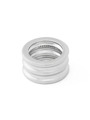 AllSaints Silver Tone Janna Multi Tube Band Ring - Image 3 of 3