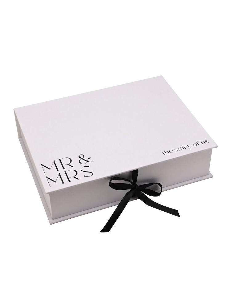 Widdop White A4 Keepsake Box 'Mr & Mrs' - Image 2 of 4