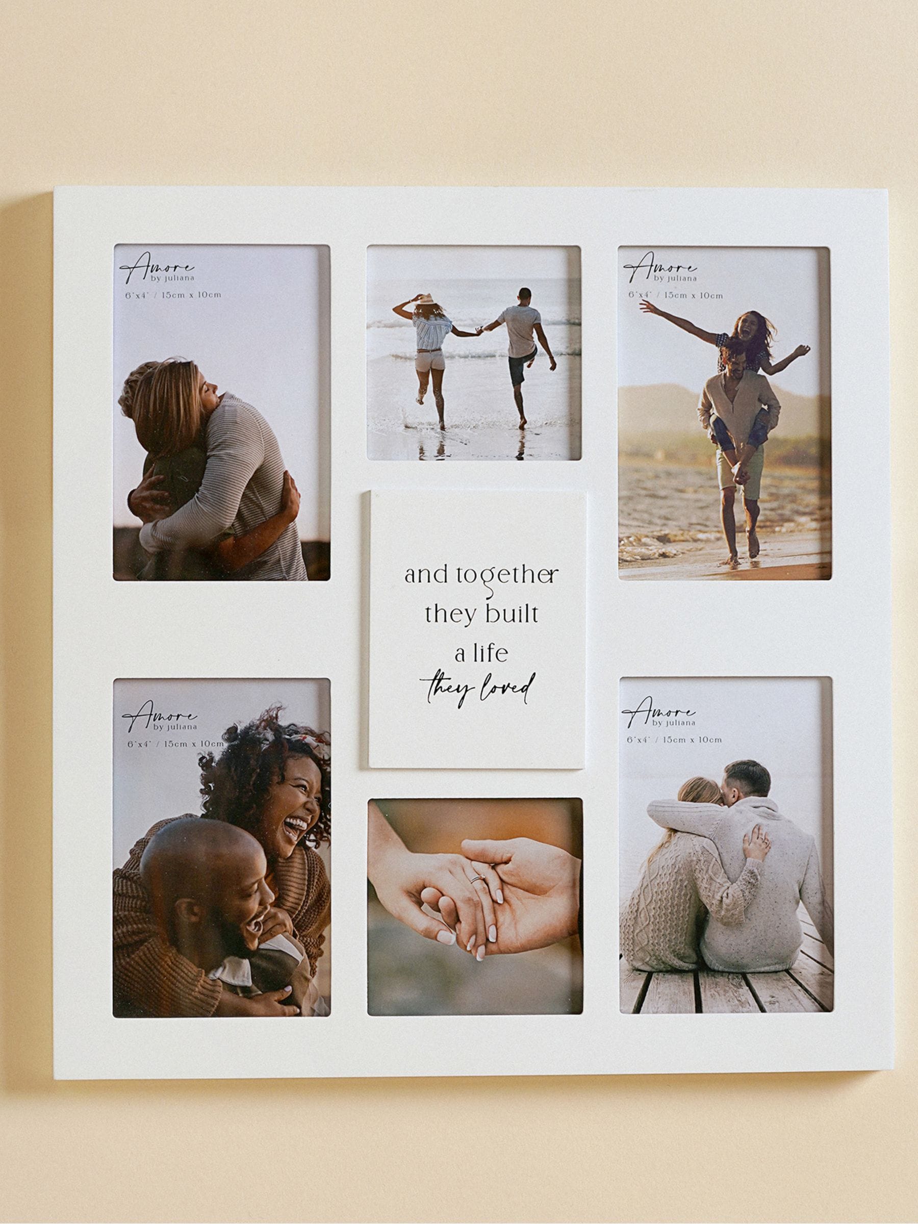 Amore By Juliana Unisex White Widdop Multi Aperture Photo Frame Together They Built