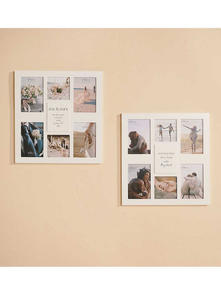 Widdop White Multi Aperture Photo Frame Together They Built - Image 2 of 7