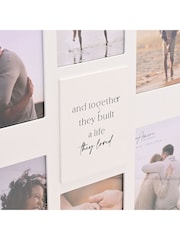 Widdop White Multi Aperture Photo Frame Together They Built - Image 6 of 7