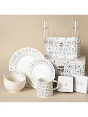 Widdop Set of 2 White Words Luggage Wedding Keepsakes - Image 1 of 8