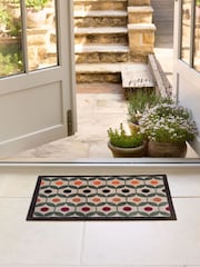My Mat Green Retro Geo Earth Doormat - Image 1 of 3